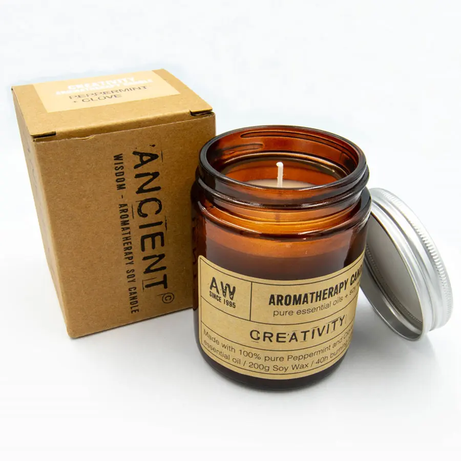Aromaterapeutyczna świeczka sojowa Kreatywność (1) Aromaterapeutyczna świeczka sojowa Kreatywność
