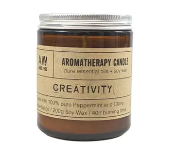 Aromaterapeutyczna świeczka sojowa Aromaterapeutyczna świeczka sojowa Kreatywność