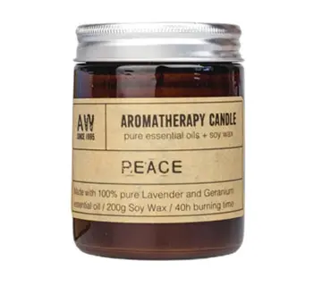 Aromaterapeutyczna świeczka sojowa Spokój 