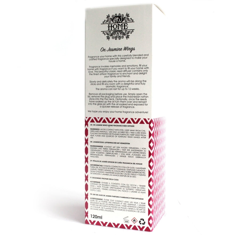 Dyfuzor zapachowy trzcinowy 120 ml - Na skrzydłach z jaśminu (2) Dyfuzor zapachowy trzcinowy 120 ml - Na skrzydłach z jaśminu