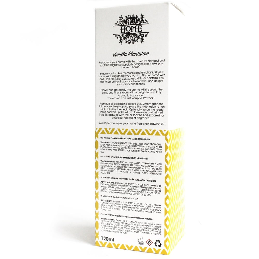 Dyfuzor zapachowy trzcinowy 120 ml - Plantacja wanilii