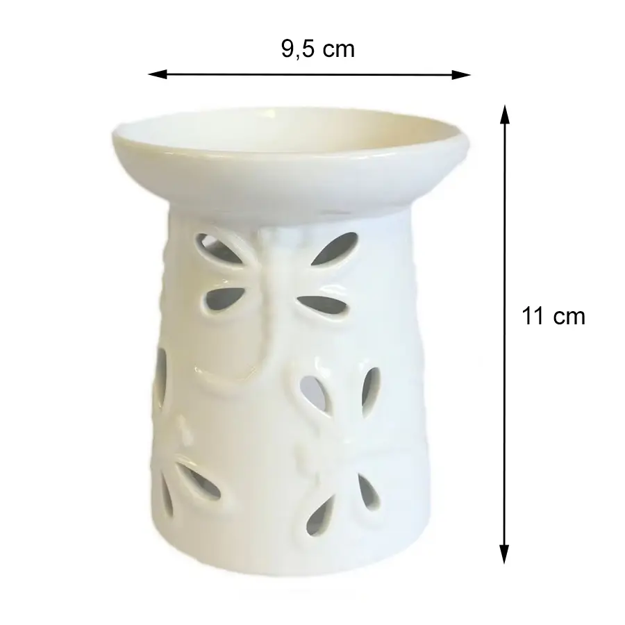 Biały kominek zapachowy Ważki 2 Biały kominek zapachowy Ważki