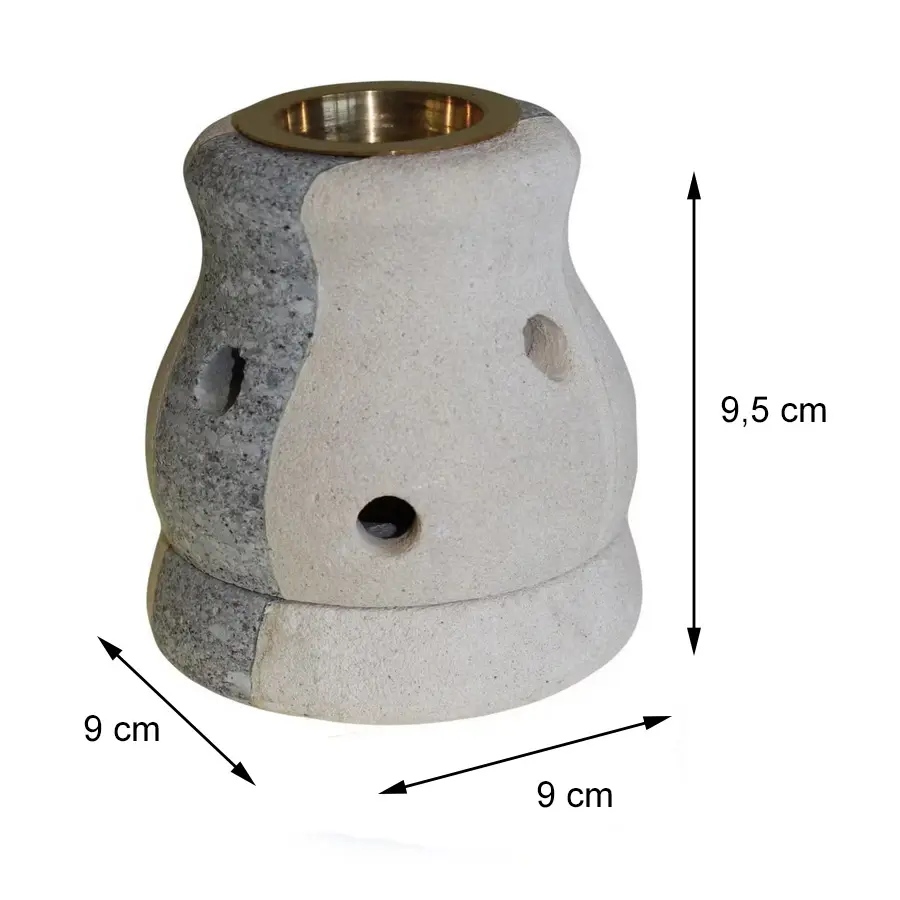 Kamienny kominek zapachowy Dwa kolory 1 Kamienny kominek zapachowy Dwa kolory