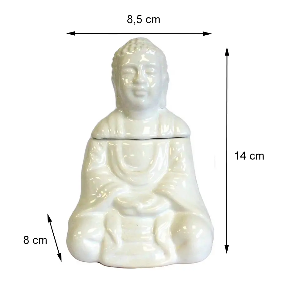 Kominek zapachowy Budda Biały