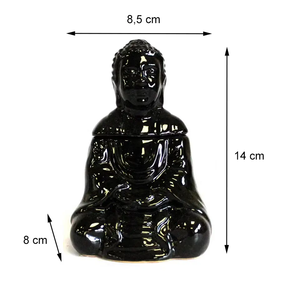 Kominek zapachowy Budda Czarny