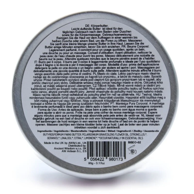 Aromaterapeutyczne masło Shea - Geranium