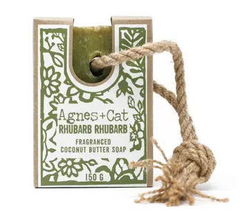 Mydło na sznurku Rhubarb