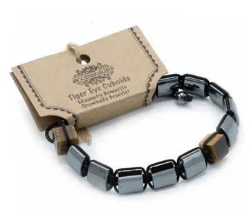 Bransoletka magnetyczna z Hematytu - Tygrysie Oko Bransoletka magnetyczna z Hematytu Tygrysie Oko