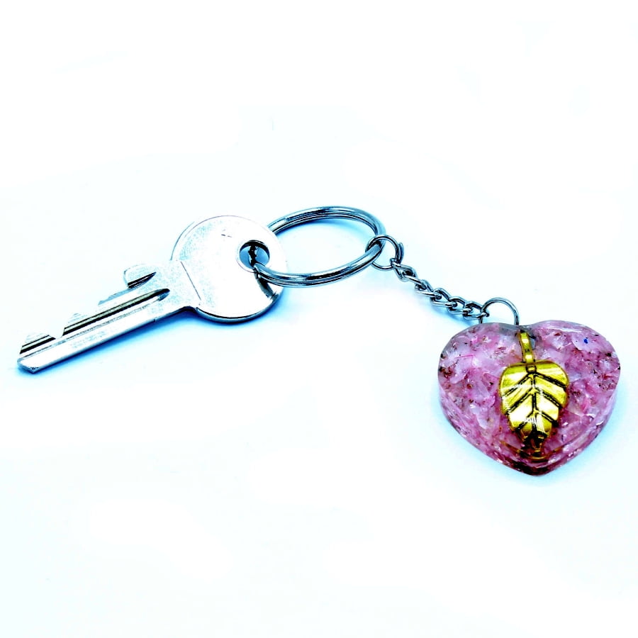 Breloczek z Orgonitem - Kwarc Różowy