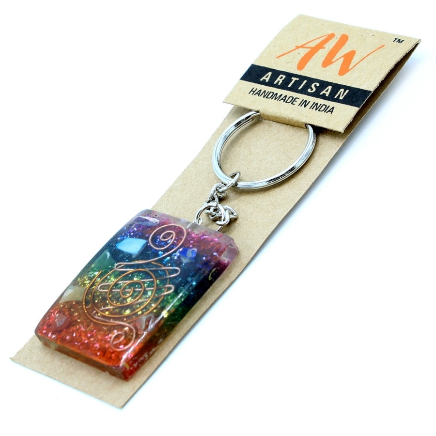 Breloczek z Orgonitem - Miedź i Ochrona (2) Breloczek z Orgonitem - Miedź i Ochrona