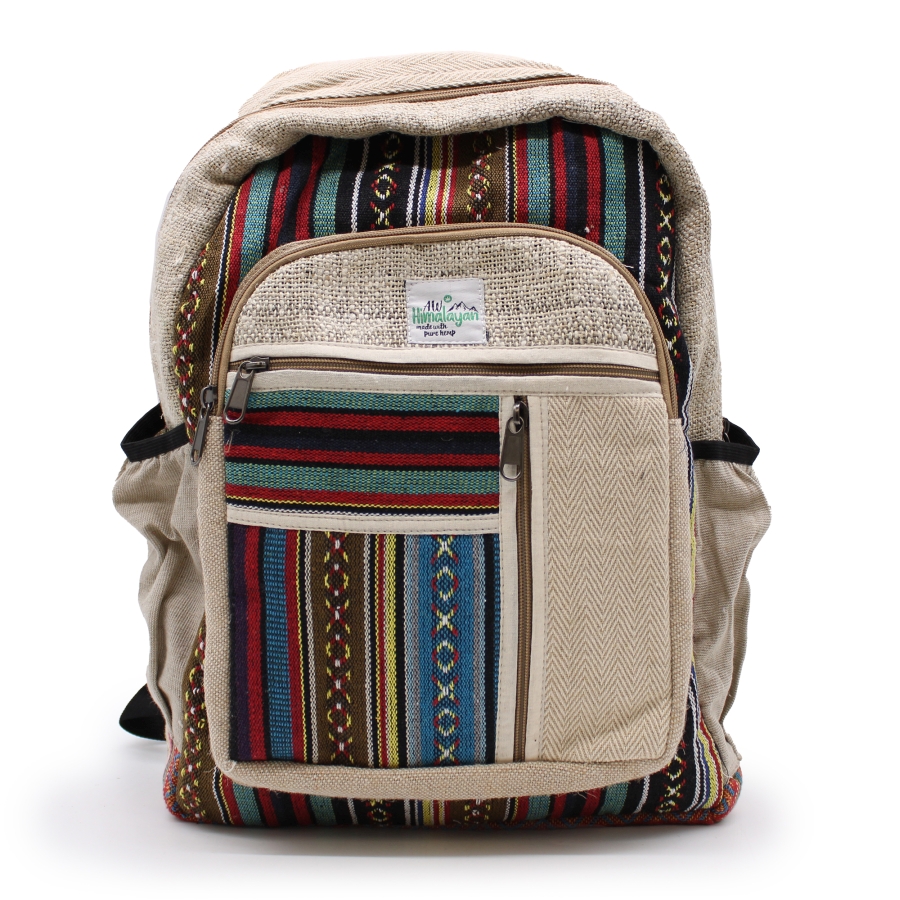 Duży plecak z konopi - Straight Zips (2) Duży plecak z konopi - Straight Zips