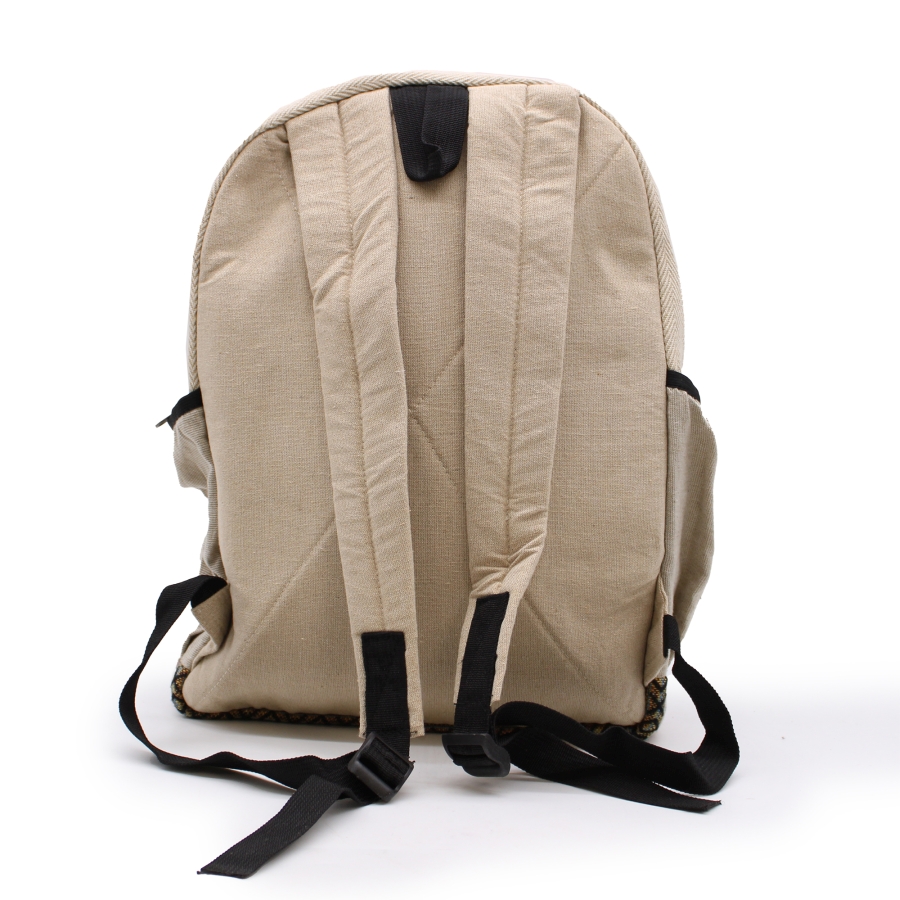 Duży plecak z konopi - Straight Zips (4) Duży plecak z konopi - Straight Zips