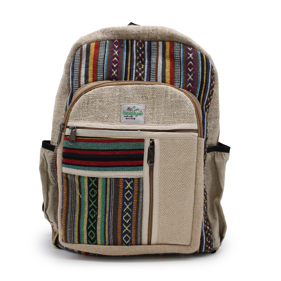 Duży plecak z konopi - Straight Zips (5) Duży plecak z konopi - Straight Zips