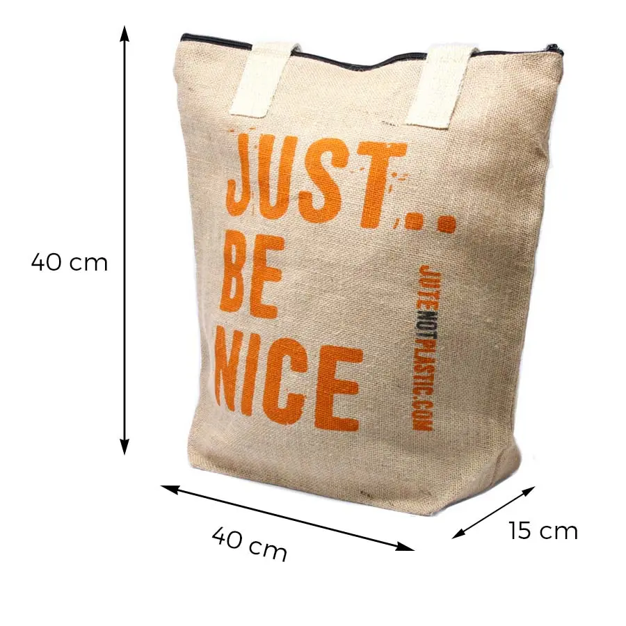 Ekologiczna torba z juty Be Nice 2