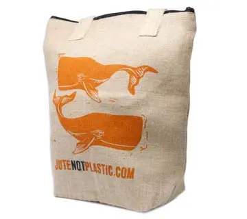 Ekologiczna torba z juty Whales