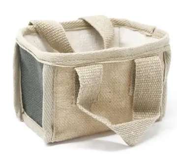 Koszyk na zakupy z juty - Ciemny Mały