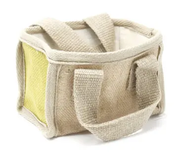 Koszyk na zakupy z juty - Oliwkowy Mały