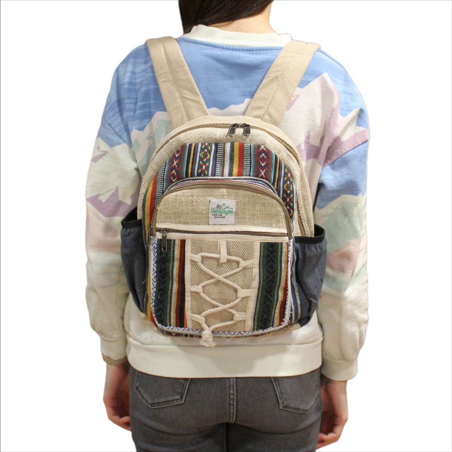 Mały plecak z konopi - Himalayan (1) Mały plecak z konopi - Himalayan