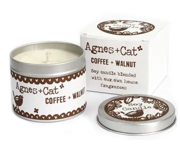 Świeca w puszce Coffee and Walnut