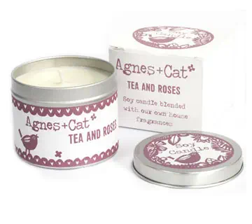 Świeca w puszce Świeca w puszce - Tea and Roses