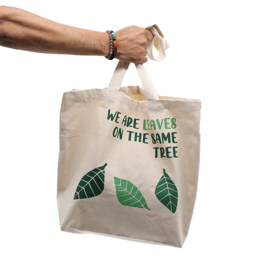 Torba bawełniana - Natural Leaves 38 x 45 cm