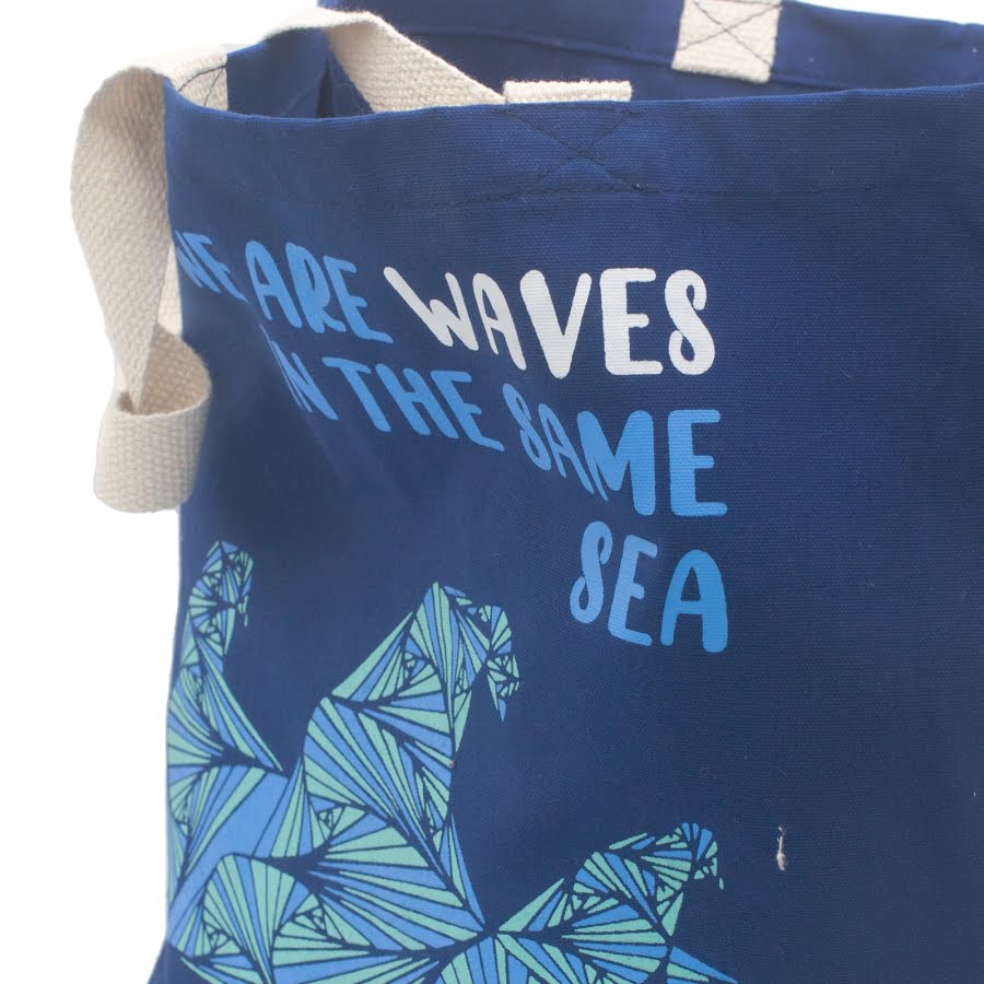 Torba bawełniana - Niebieska 38 x 45 cm (4) Torba bawełniana - Niebieska 38 x 45 cm