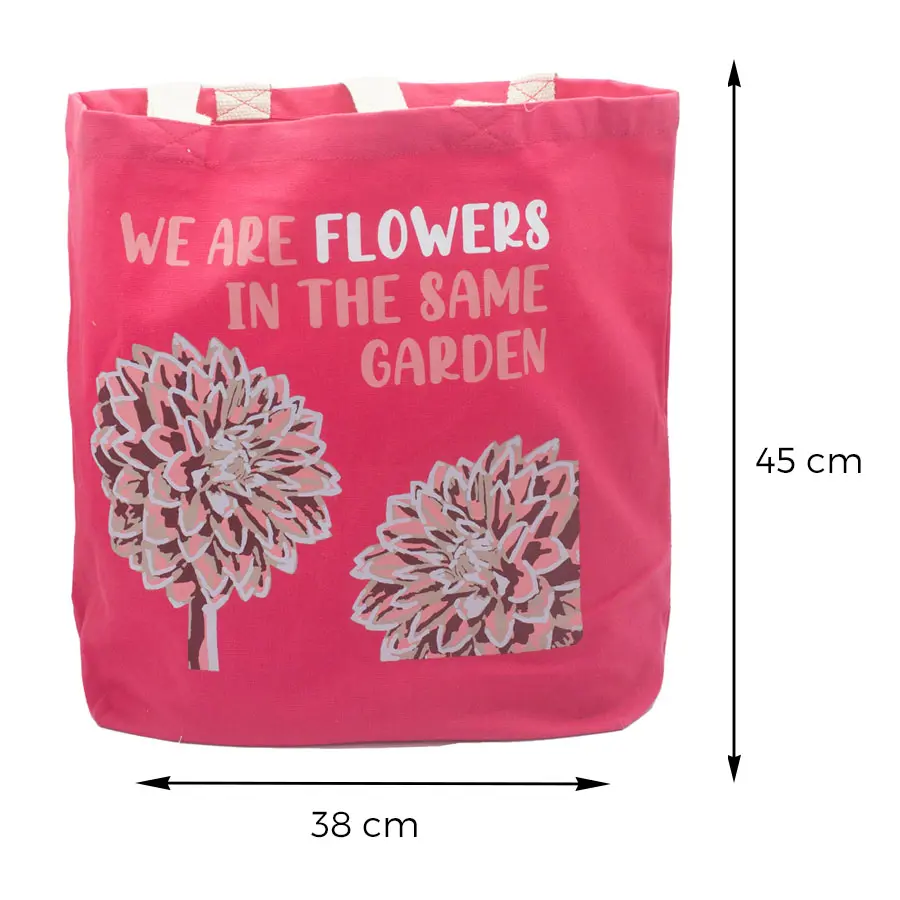 Torba bawełniana - Różowa 1