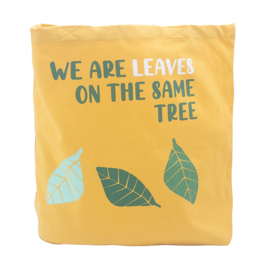 Torba bawełniana - Yellow Leaves 38 x 45 cm