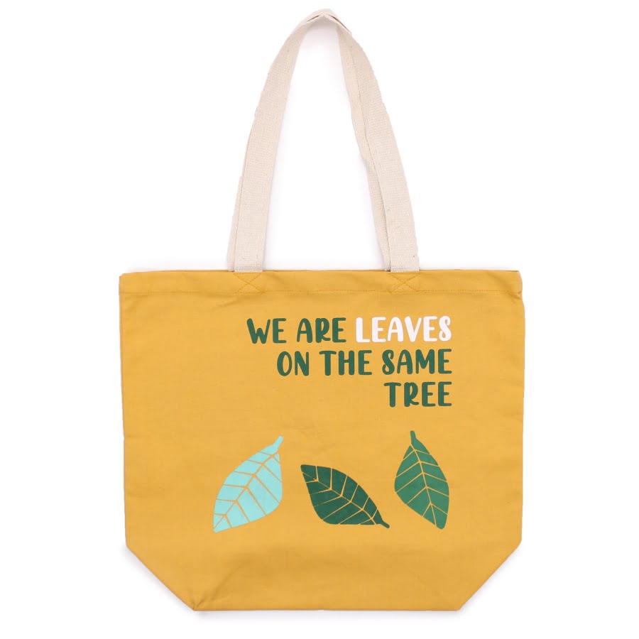 Torba bawełniana - Yellow Leaves 38 x 45 cm 3 Torba bawełniana - Yellow Leaves 38 x 45 cm