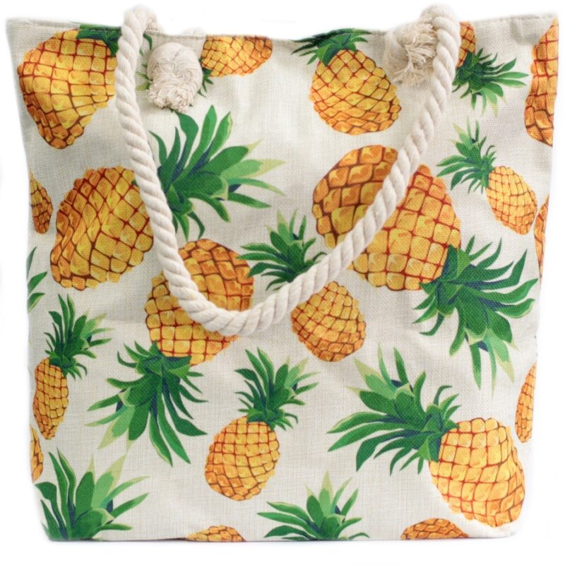 Torba z uchwytem ze sznura - Ananas