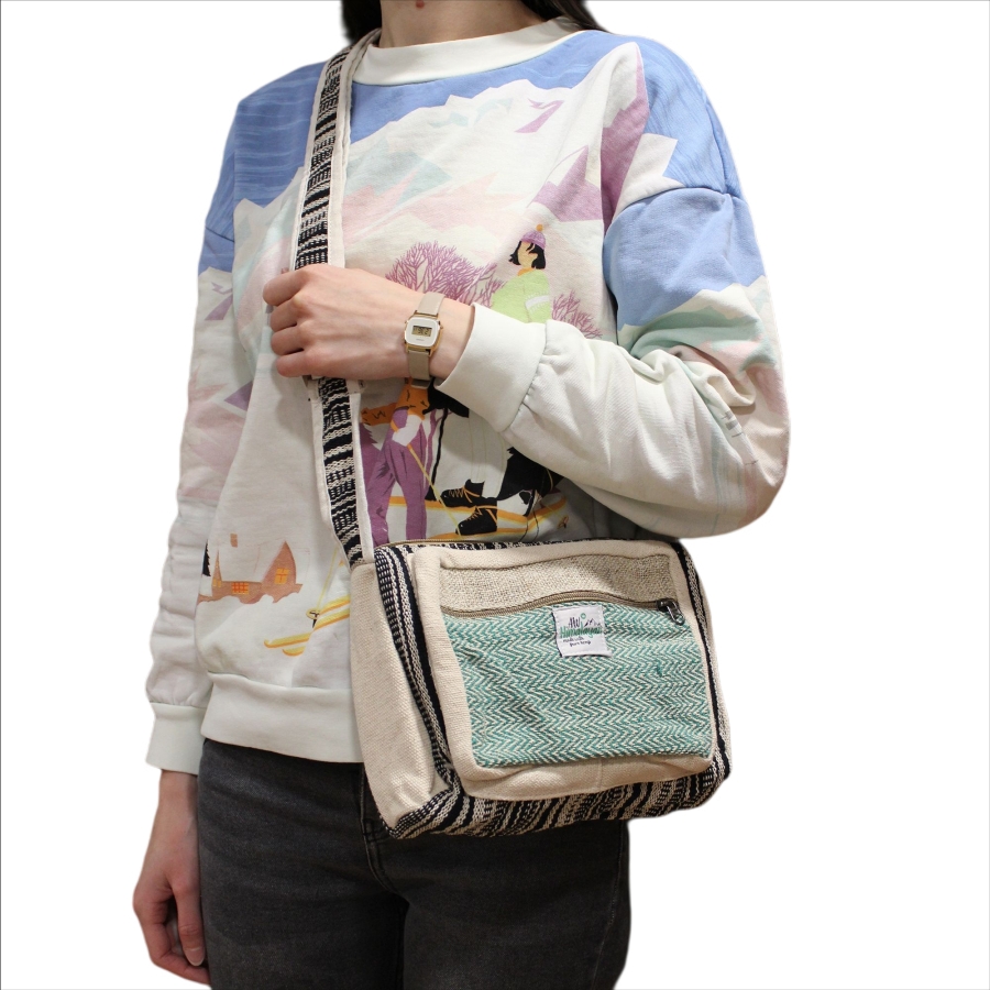 Torebka z konopi na pasku - Himalayan (1) Torebka z konopi na pasku - Himalayan