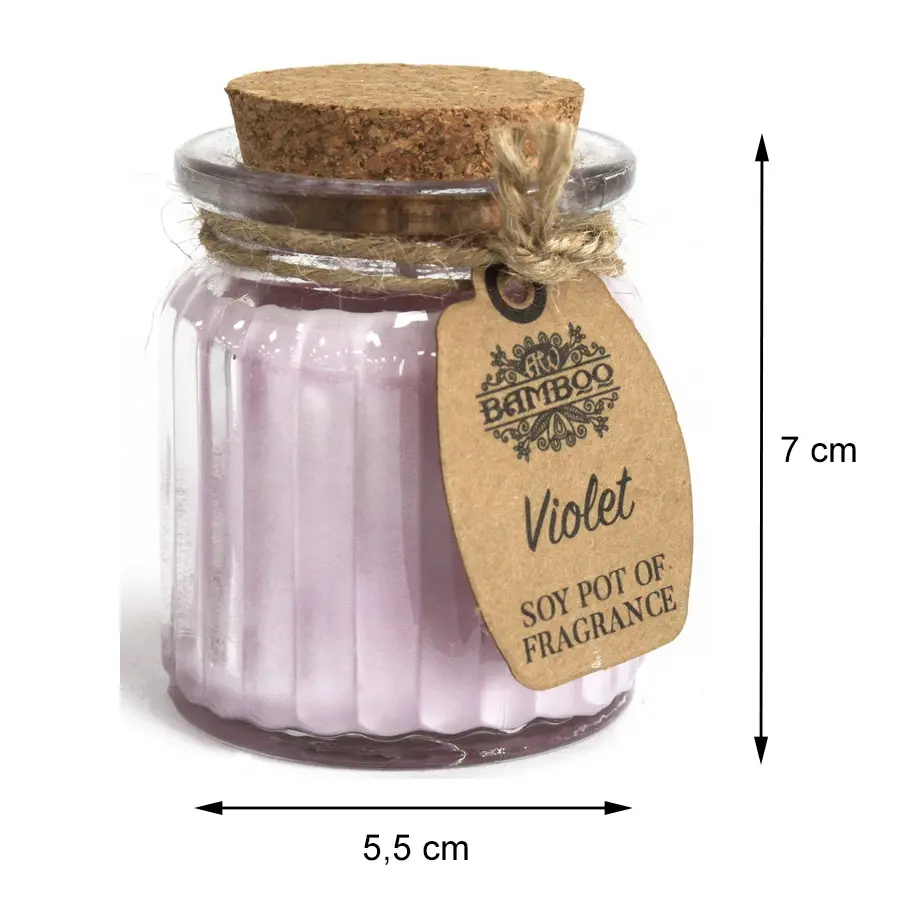 Zapachowa świeczka sojowa Fiołek 1 Zapachowa świeczka sojowa Fiołek
