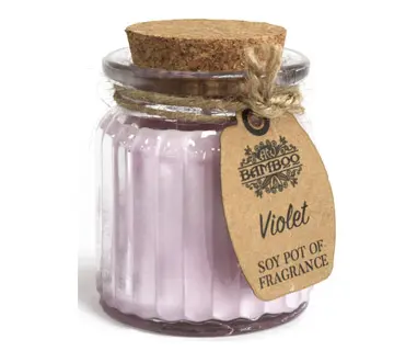 Zapachowa świeczka sojowa Fiołek