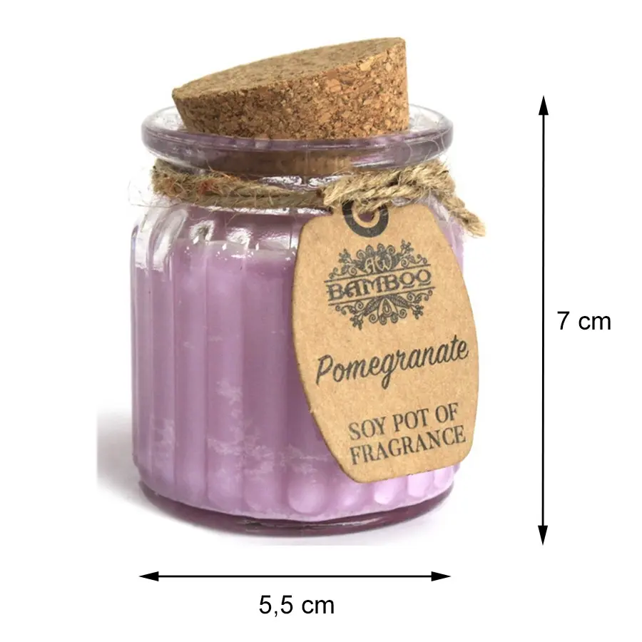 Zapachowa świeczka sojowa Granat