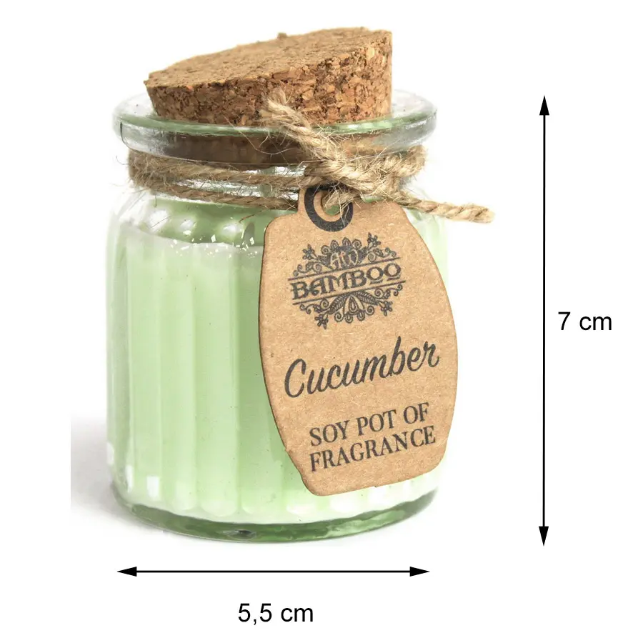 Zapachowa świeczka sojowa Ogórek