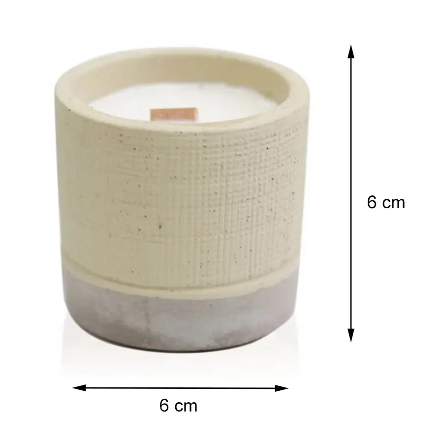 Świeczka w betonie Kawa z mlekiem