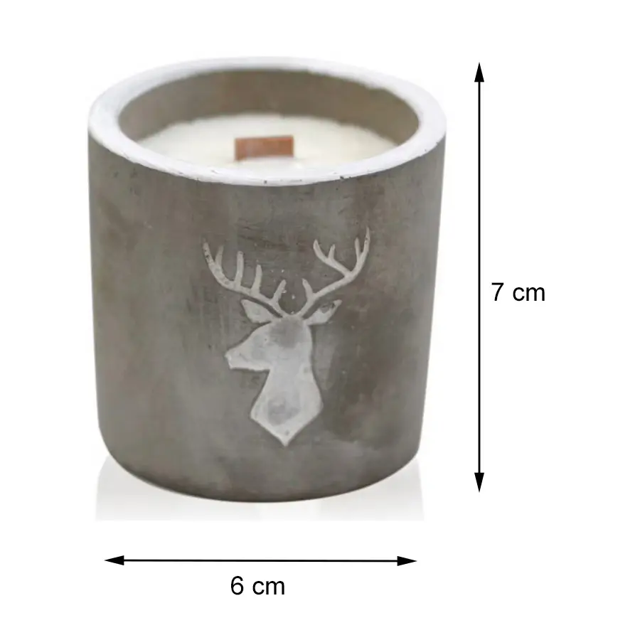 Świeczka w betonie Whiskey