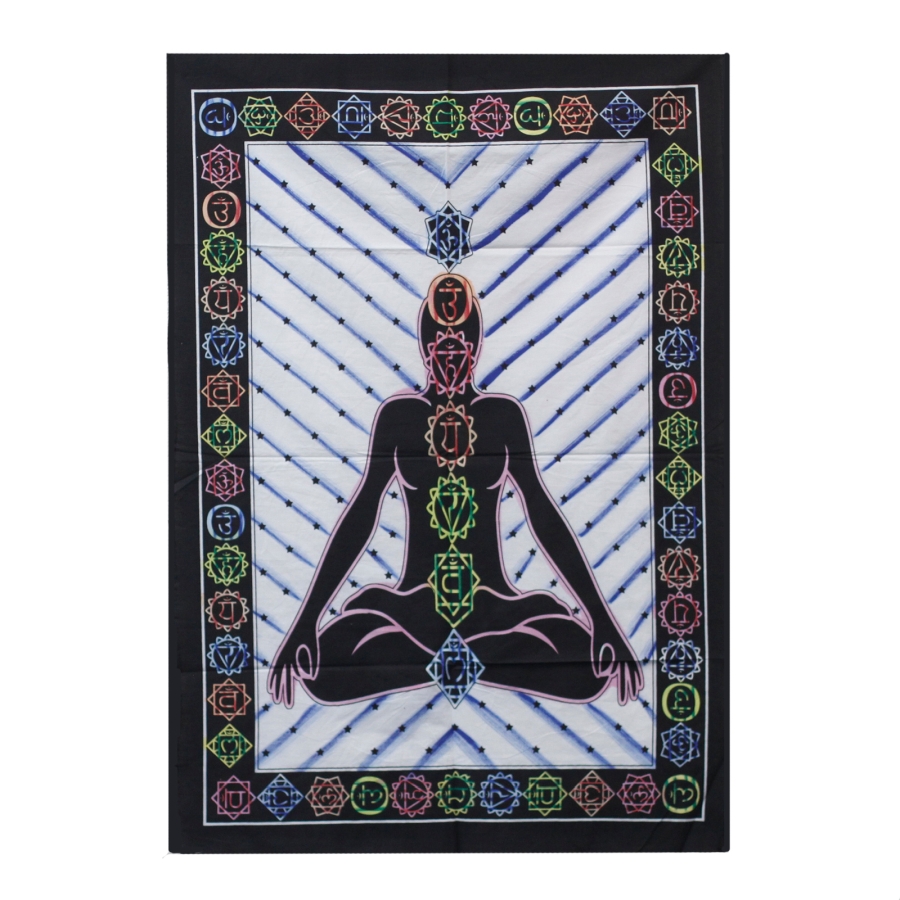 Bawełniane Tkaniny Ścienne - Chakra Buddha (4) Bawełniane Tkaniny Ścienne - Chakra Buddha