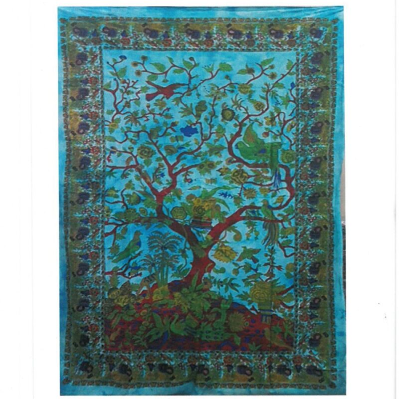 Bawełniane Tkaniny Ścienne - Tree of Life