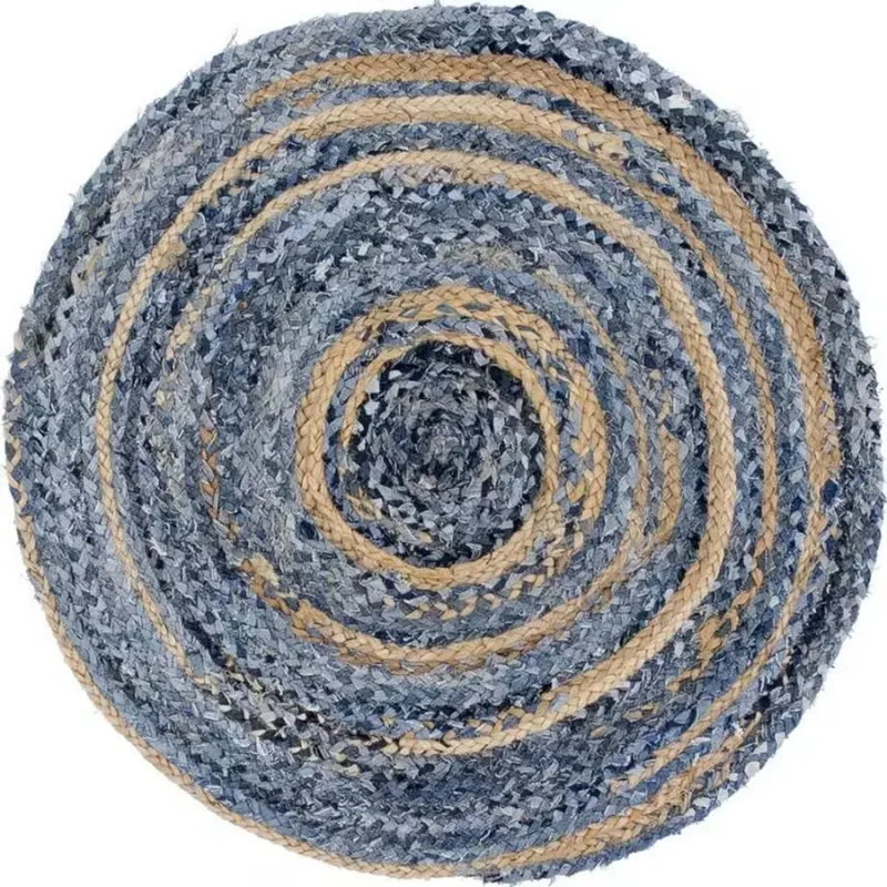 Dywan z Juty i Dżinsu - Okrągły 150 cm