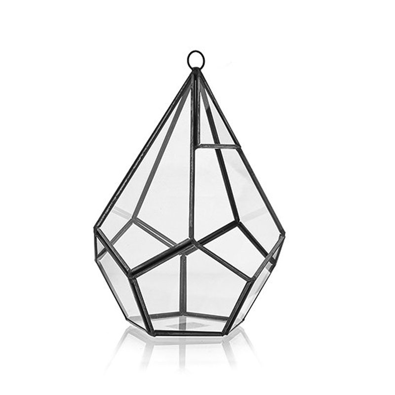 Szklane Terrarium Geometryczne - Piramida