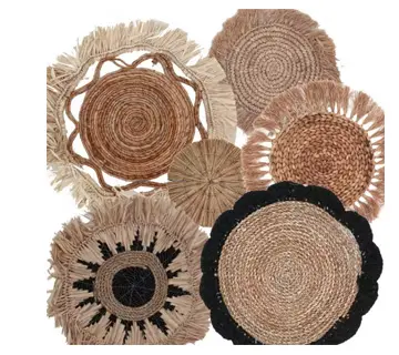 Dekoracje ścienne z morskiej trawy  Dekoracja Ścienna z Trawy Morskiej Spiralna