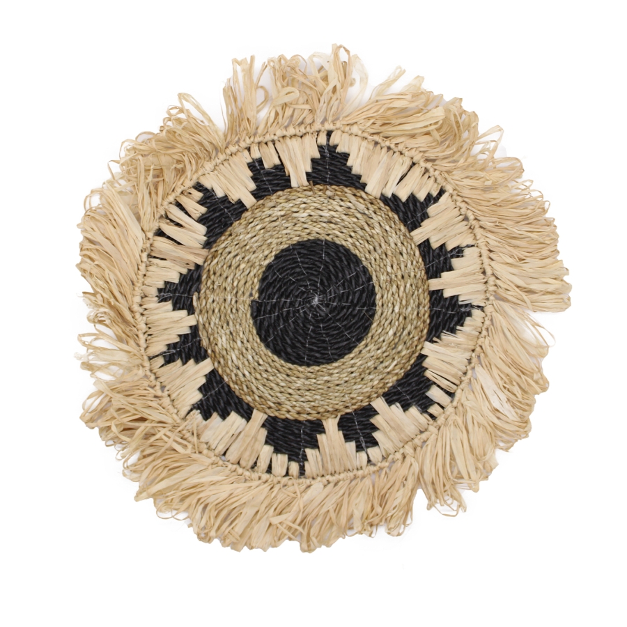 Dekoracja Ścienna z Trawy Morskiej - Spiralna 2 Dekoracja Ścienna z Trawy Morskiej - Spiralna