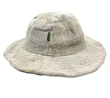 Kapelusz z konopi i bawełny - Z Rondem Szary Kapelusz z konopi i bawełny - Z Rondem Szary