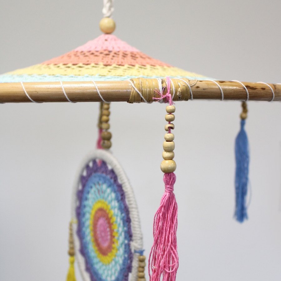 Łapacz Snów Tęczowy - Pastelowy 1