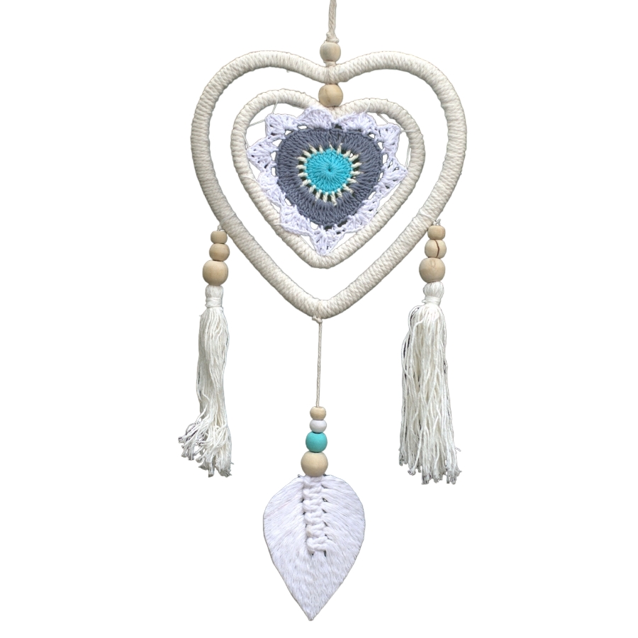 Łapacz Snów z Bali - Niebieskie Serce (1) Łapacz Snów z Bali - Niebieskie Serce