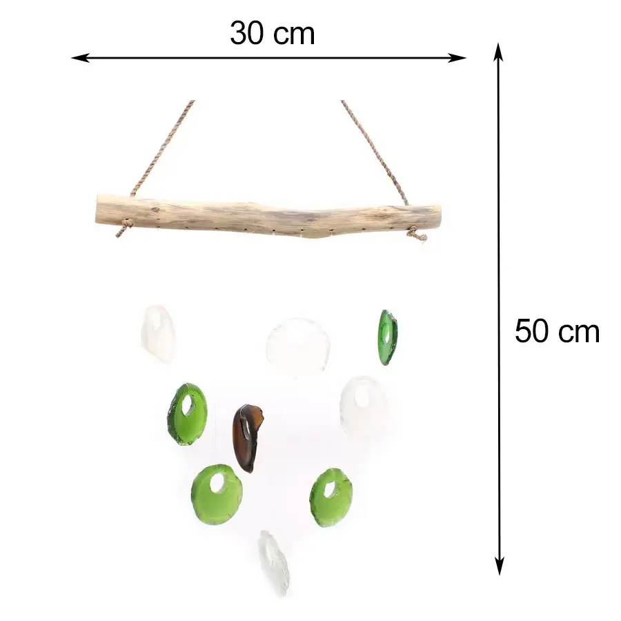 Szklany Dzwonek Wietrzny Bottle Bottoms Szklany Dzwonek Wietrzny Bottle Bottoms