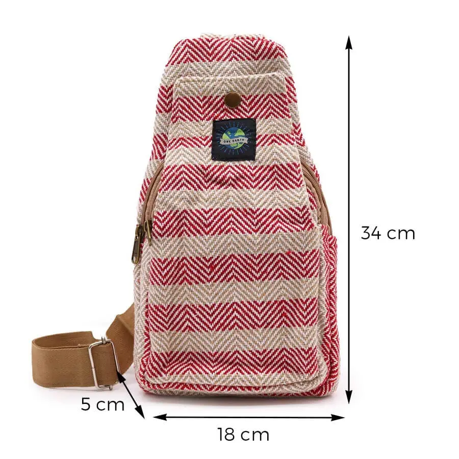 Plecak na jedno ramię - Beżowo Różowy