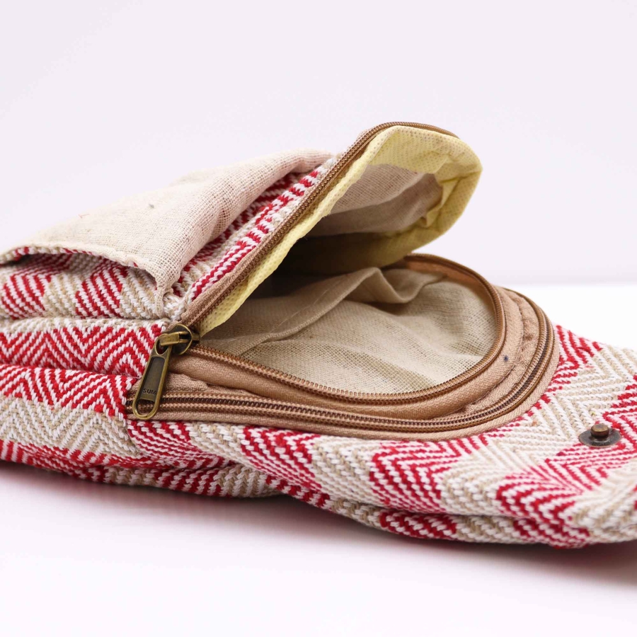 Plecak na jedno ramię - Beżowo Różowy