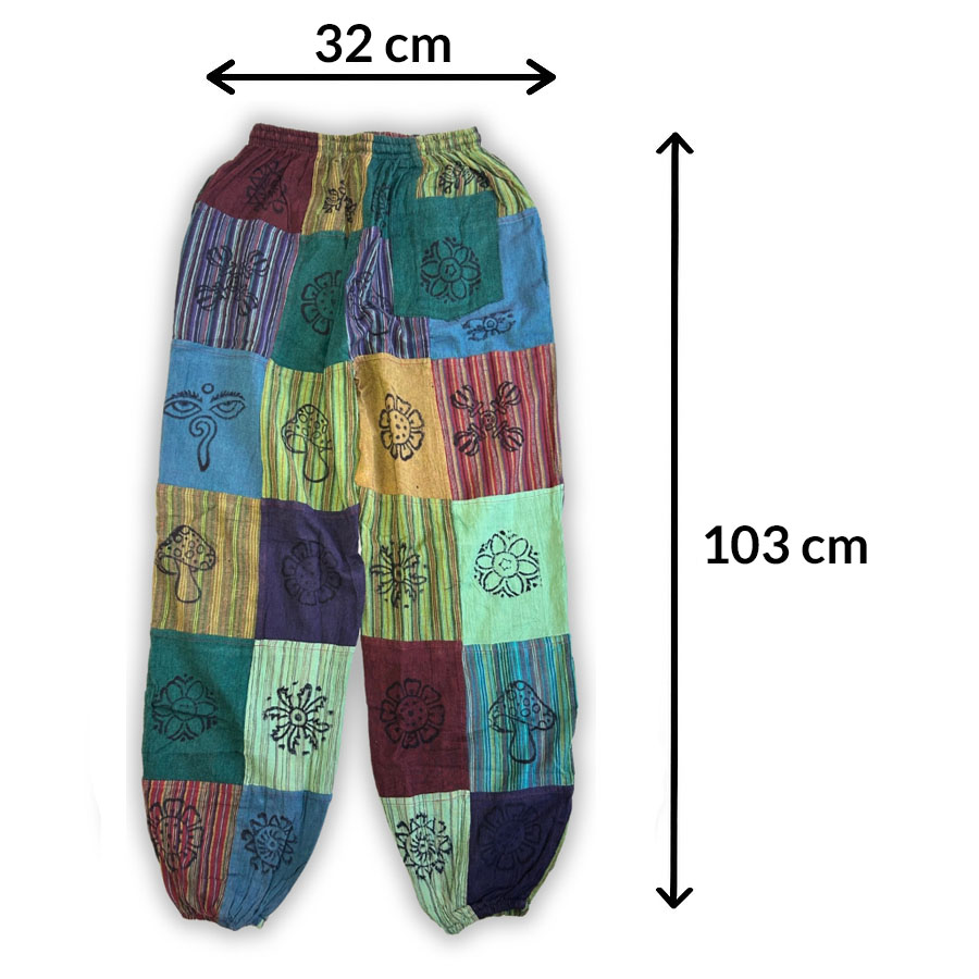 Spodnie z gumką - bawełniane Nomad Sari Zieleń S M z Spodnie z gumką - bawełniane Nomad Sari Zieleń S M z